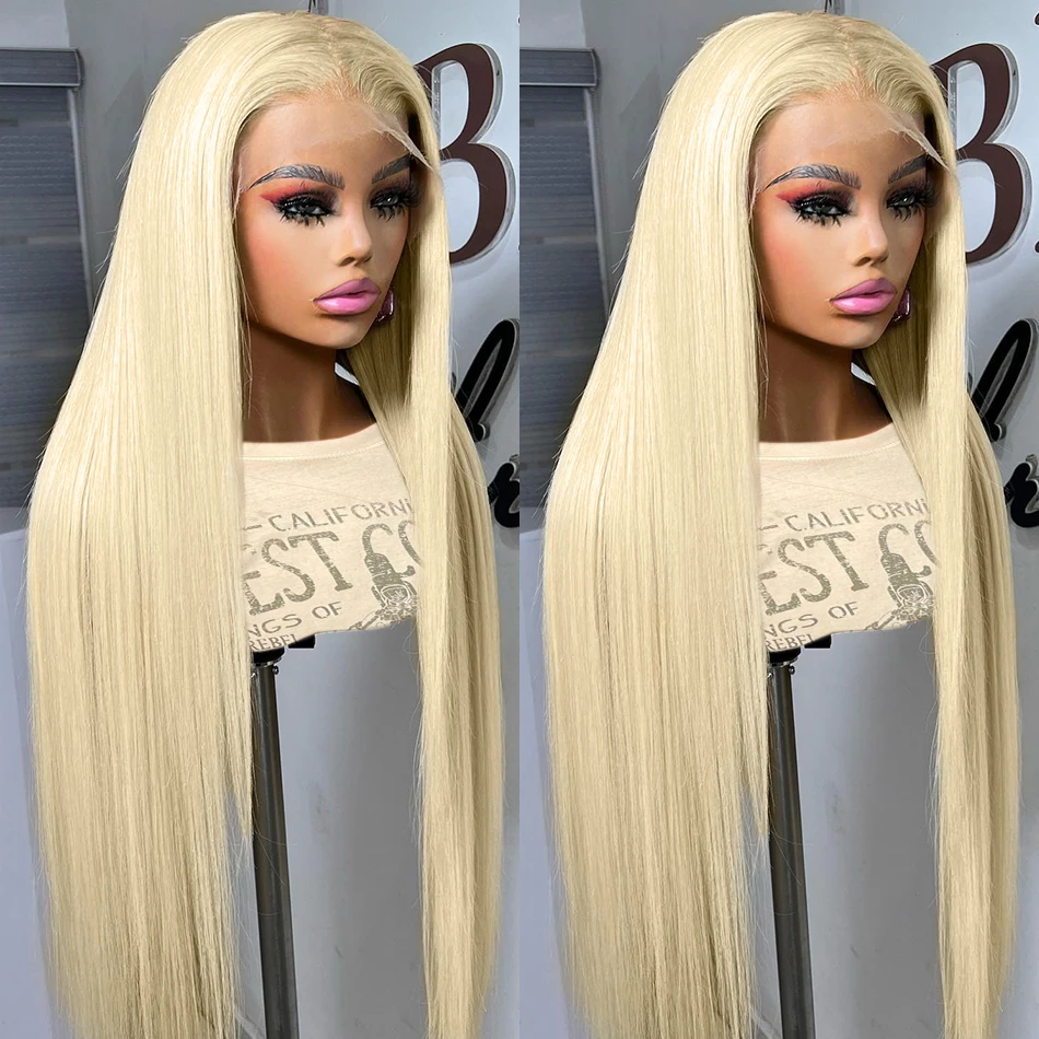 30 40 Inch 13×4 Bone Straight 613 Hd Honey Blonde Lace Front Human Hair Wigs Brazilian 13×6 Color Lace Frontal Wigs For Women